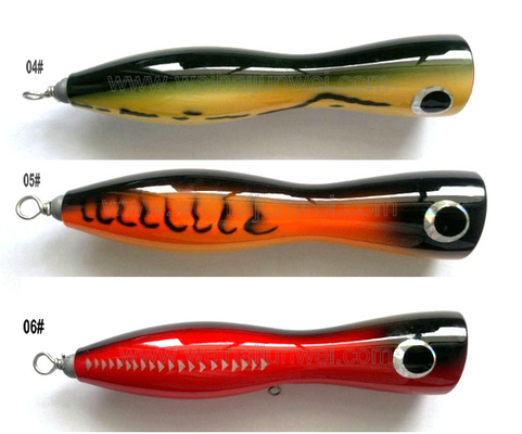 China high quality 55g 17cm wooden bait hard bait trolling fishing lure supplier