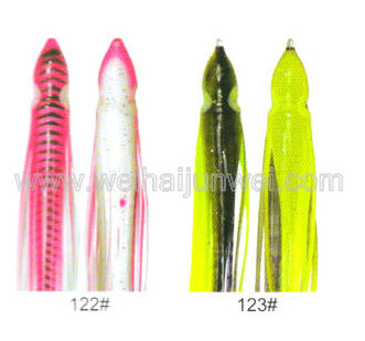 China Soft squid skirt fishing lure color: 122#~152# size:3"~15" supplier