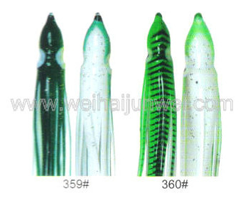 China Soft squid skirt fishing lure color: 332#~409# size:3"~15" supplier