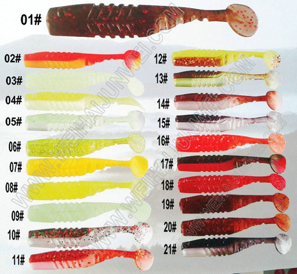 China New design best sale 6.9g 8.0cm artifical soft fishing lure supplier