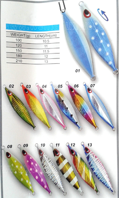 China OEM 100g~210g lead metal jig fishing lure supplier