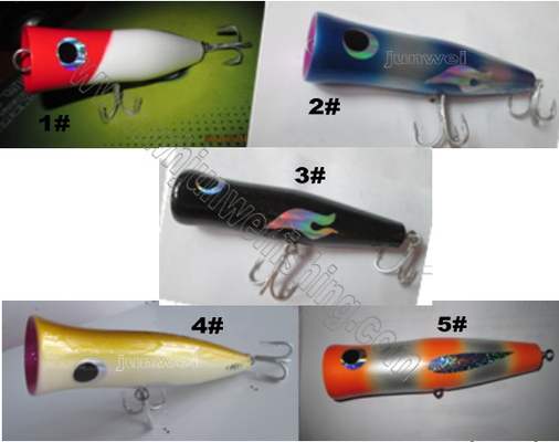 China new style12cm/10g,16cm/150g,120cm/180g  many colors choice Wooden popper fishing lure supplier