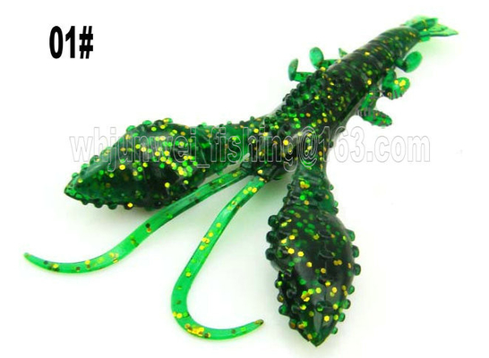 China 2017 New  best sale 9.5cm/8g  5 kinds colors artifical soft shrimp fishing lure supplier