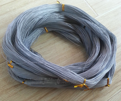 China 10skeins  connected braided single grey color  fishing line supplier
