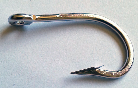 China 304 stainless steel single hook fishing hook saltwater for deep sea fishing supplier