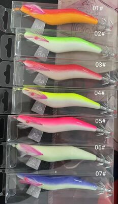 China Lightweight Squid Jig Lure Hook Featuring Corrosion Resistant Material Perfect for Saltwater Squid Fishing Applications supplier