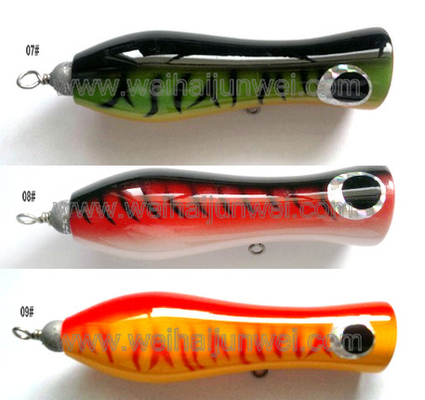 Best sale 55g 12cm wooden bait hard bait trolling fishing lure supplier