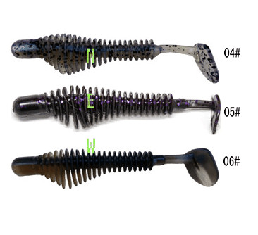 New design best sale 2.45&quot; 3.25&quot; soft fishing lure many color choice supplier