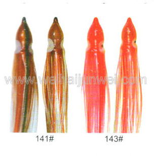 Soft squid skirt fishing lure color: 122#~152# size:3"~15" supplier