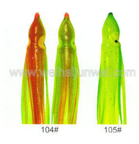 Best quality Soft squid skirt fishing lure color: 96#~120# size:3&quot;~15&quot; supplier