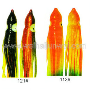 Best quality Soft squid skirt fishing lure color: 96#~120# size:3&quot;~15&quot; supplier