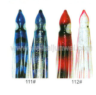 Best quality Soft squid skirt fishing lure color: 96#~120# size:3&quot;~15&quot; supplier