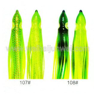 Best quality Soft squid skirt fishing lure color: 96#~120# size:3&quot;~15&quot; supplier