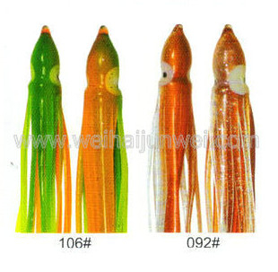 Soft squid skirt fishing lure  size:3&quot;~15&quot; color: 81#~92# supplier