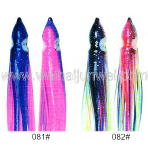 Soft squid skirt fishing lure  size:3&quot;~15&quot; color: 81#~92# supplier