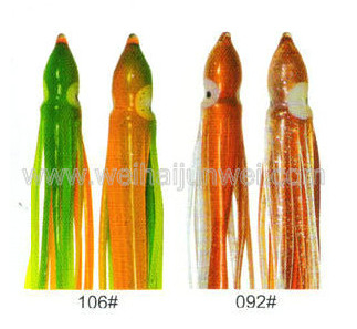 Soft squid skirt fishing lure  size:3&quot;~15&quot; color: 81#~92# supplier