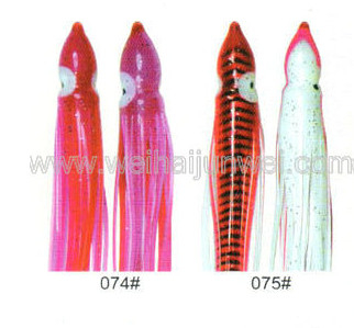 Soft squid skirt fishing lure color: 68#~80# size:3&quot;~15&quot; supplier