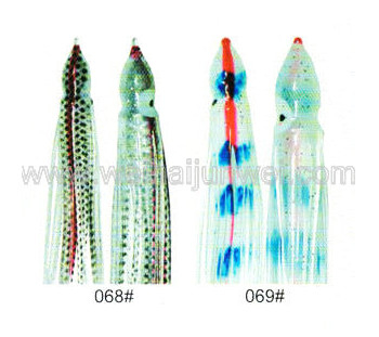 Soft squid skirt fishing lure color: 68#~80# size:3&quot;~15&quot; supplier