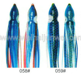 Soft squid skirt fishing lure color: 56#~67# size:3&quot;~15&quot; supplier
