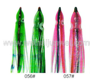 Soft squid skirt fishing lure color: 56#~67# size:3&quot;~15&quot; supplier