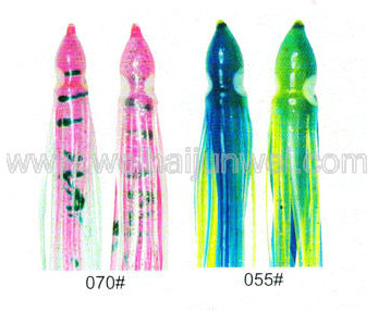 Soft squid skirt fishing lure color: 45#~55# size:3"~15" supplier