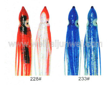 Best sale Soft squid skirt fishing lure color: 155#~330# size:3"~15" supplier
