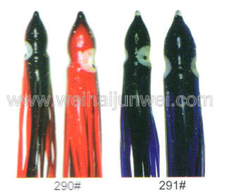 Best sale Soft squid skirt fishing lure color: 155#~330# size:3"~15" supplier