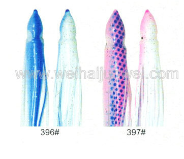 Soft squid skirt fishing lure color: 332#~409# size:3"~15" supplier