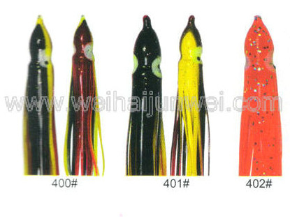 Soft squid skirt fishing lure color: 332#~409# size:3"~15" supplier