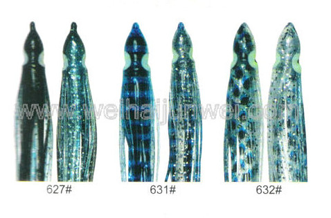 Soft squid skirt fishing lure color: 414#~660# size:3"~15" supplier