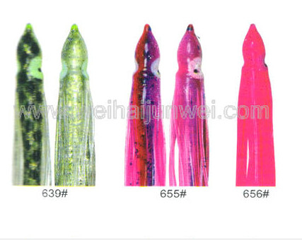 Soft squid skirt fishing lure color: 414#~660# size:3"~15" supplier