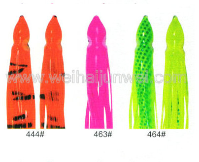 Soft squid skirt fishing lure color: 414#~660# size:3"~15" supplier