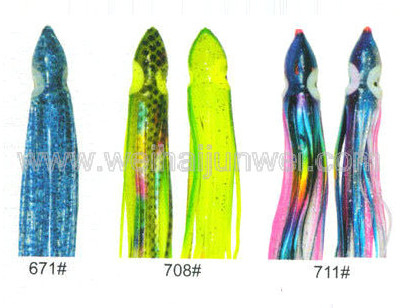 Best sale Soft squid skirt fishing lure color: 664#~797# size:3&quot;~15&quot; supplier