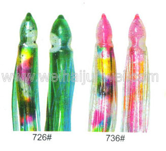 Best sale Soft squid skirt fishing lure color: 664#~797# size:3&quot;~15&quot; supplier