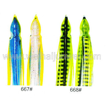 Best sale Soft squid skirt fishing lure color: 664#~797# size:3&quot;~15&quot; supplier
