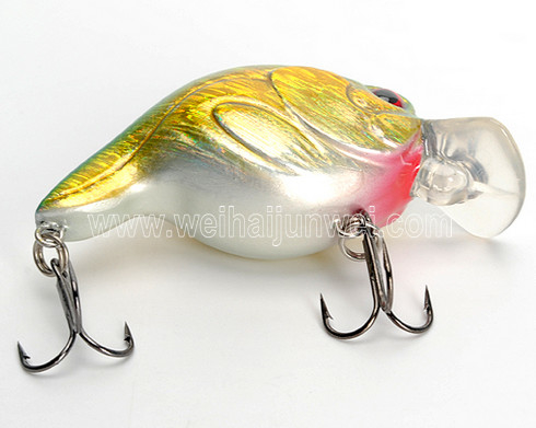 New design best sale 50mm 10.5g artificial hard crank plastic fishing lure supplier