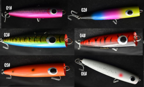 High quality 12cm/40g,15cm/50g,18cm/60g  many colors choice Wooden popper fishing lure supplier