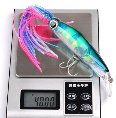 ABS octopus squid jig fishing lure crank bait hook shrimp tackle with 1/0# hook supplier