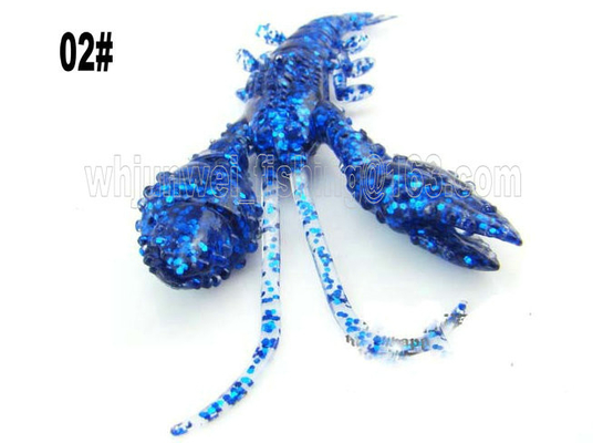 2017 New  best sale 9.5cm/8g  5 kinds colors artifical soft shrimp fishing lure supplier