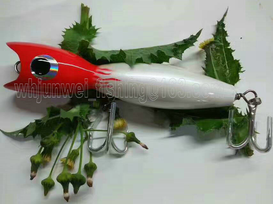 new 20cm/110g best sale wooden popper fishing hard lure popper bait/saltwater/trolling lure supplier
