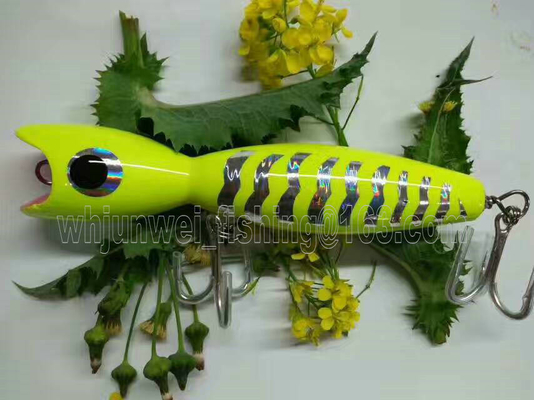 new 20cm/110g best sale wooden popper fishing hard lure popper bait/saltwater/trolling lure supplier