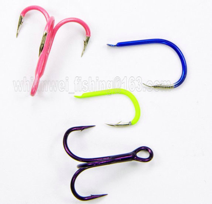 Gold , black,silver, blue,brown Muti-colors fishing hooks supplier