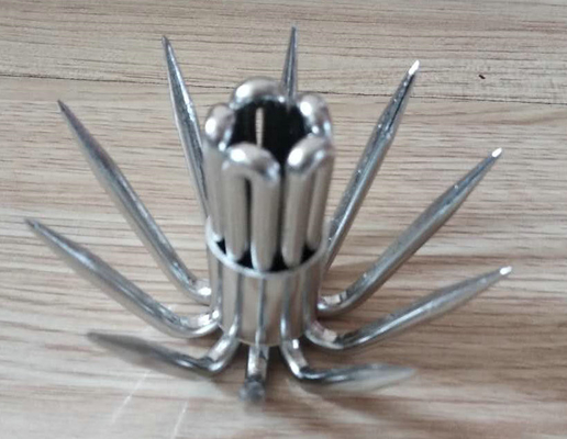 new stainless steel 4.0mm 5bars squid jig umbrella hooks supplier
