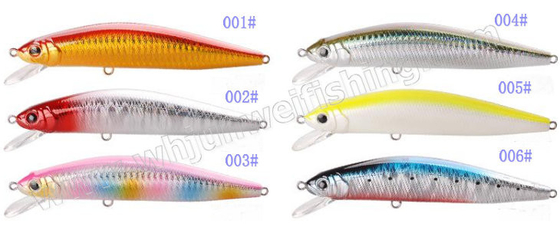 Hard plastic lure 12.5cm 40g  long cast  sinking Minnow  Bass fishing lure supplier