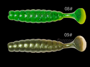 T-Tail 6cm 3.2g plastic soft Grubs fishing lure artificial bait supplier