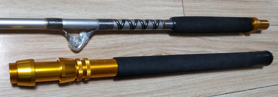 CARBON 7' 2.1M 8' 2.4M Section: 2 L.W:45kg Trolling fishing rod heavy duty fishing rod supplier