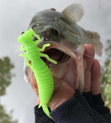 soft PVC 3' 3g 4' 4g shrimp smell green brown black yellow pink bass fishing lure fishing bait supplier