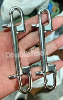Single hook  Double hook fork shaped spring shackle diving hook  high Rust-proof  good strength supplier