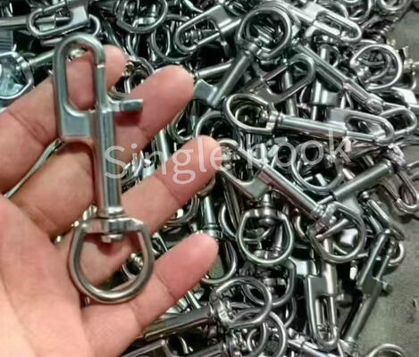 Single hook  Double hook fork shaped spring shackle diving hook  high Rust-proof  good strength supplier
