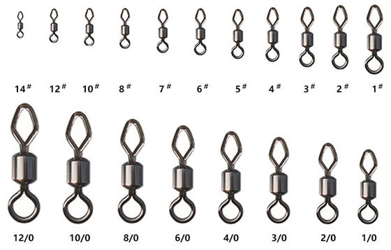 Black/white color  copper  14# ~12/0# diamond  round swivel    heavy strength Anti-slip easy to connection supplier
